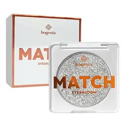 Тіні для повік Bogenia Match з шимером одинарні, 4 г (BG911), 07 Сріблясті