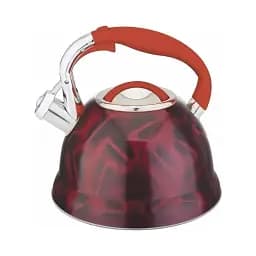 Чайник со свистком 3 л Edenberg металлический корпус EB-1911 красный