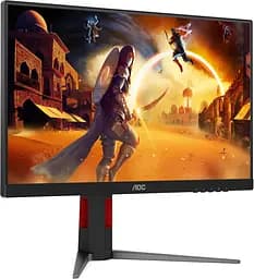 Монітор TFT 23.8" AOC 24G4HA, IPS, 200Гц, 2xHDMI, DP, HAS, Pivot, колонки, чорно-червоний (24G4HA) - мініатюра 9