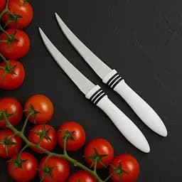Набір ножів кухонних, 2 шт., для томатів та м'яких овочів, Kitchen Master Чорний 87707 - мініатюра 8