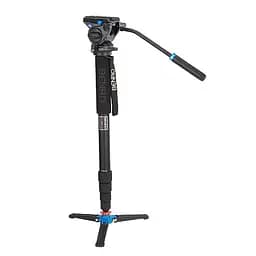 Монопод Benro A49TDS4 KIT з головкою, алюмінієвий, до 10 кг, чорний