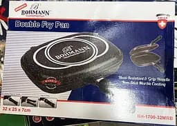 Сковорода гриль BOHMANN BH-1700-32MRB двухсторонняя 32 см с мраморным покрытием - мініатюра 5