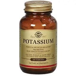 Калій Solgar Potassium 99 мг 100 таблеток