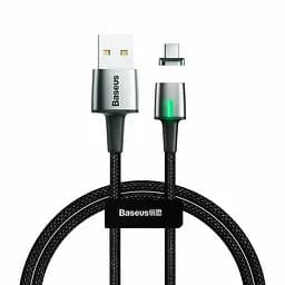 Кабель Baseus Zinc Fabric Magnetic Cable USB to Type-C 3A 1m CATXC-A01 Black