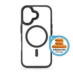 Чехол Apple iPhone 17, Unit MagSafe, черный, прозрачный, магсейф, противоударный, магнитный, панель-накладка с поддержкой MagSafe, с поддержкой беспроводной зарядки, TPU+PC, защита всего корпуса, ударопрочный, ArmorStandart (ARM90579) - мініатюра 2
