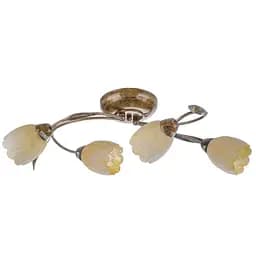 Люстра стельова Brille флористика E14 60W BR (LK-201S/4)