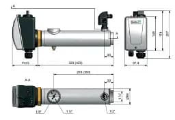 Електроводонагрівач Pahlen Titan 9 кВт з реле протоку і термостатом - мініатюра 2