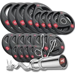 Набор олимпийский Hop-Sport PRO 90кг с W-образным грифом