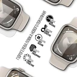 Гідрогелева плівка на годинники Apple Watch 7 41mm/8 41mm/9 41mm ArmorStandart захисна плівка для смарт годинників прозора (ARM61459) - мініатюра 2