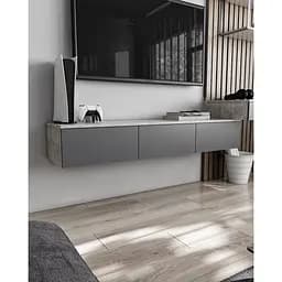 Тумба підвісна Moreli Т-221 1500x242x360 мм бетон антрацитовий (mo-t221-beton-antracit)