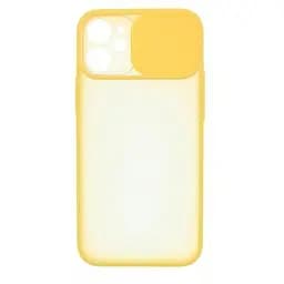 Чохол UFT для iPhone 12 силіконовий зі шторкою, що захищає камеру Yellow