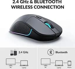 Миша Keychron M3 BT/WL/USB-A/USB-C Black (M3-A1) - мініатюра 4
