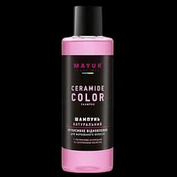 Шампунь для інтенсивного відновлення фарбованого волосся Mayur з рослинними керамідами та гіалуроновою кислотою, 200 мл
