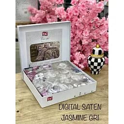 Комплект постільної білизни TAC Jasmine 1.5-спальний Різнокольоровий 000229659 - мініатюра 2