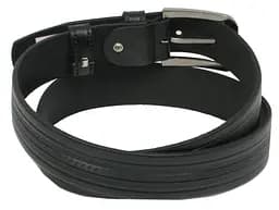 Ремінь під брюки Skipper 1052-35 натуральна шкіра 3,5 см Чорний - мініатюра 3