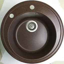 Кухонна мийка Adamant SUN mokko d 510x200 мм, без крила d 51 - мініатюра 3