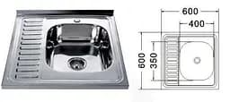 Кухонна мийка Mira MR 6060 Satin Right - мініатюра 3