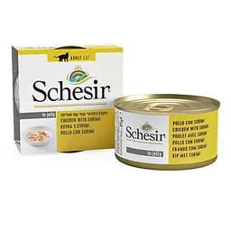 Вологий корм для кішок Schesir Chicken Surimi 85 г філе курки з сурімі натуральний