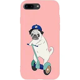 Чохол-накладка Toto Matt TPU 2 mm Print Case Apple iPhone 7 Plus/8 Plus #2 Dog Skate Pink