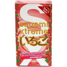 Презервативи латексні Sagami Xtreme Strawberry №10