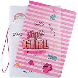 Зошит Yes Style Girl Pink А4 у пластиковій папці 48 аркушів у клітинку (764429) - мініатюра 2