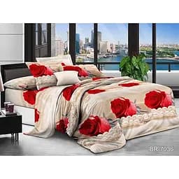 Комплект постільної білизни TAG Tekstil 1.5-спальний 000210138 (BR-7036)