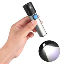 Ліхтарик Flashlight BL K31, акумуляторний ручний, світлодіодний з фокусуванням та USB зарядкою - мініатюра 2