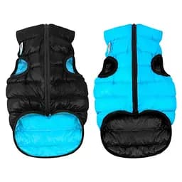 Курточка для собак AiryVest двостороння, L65, чорно-блакитна