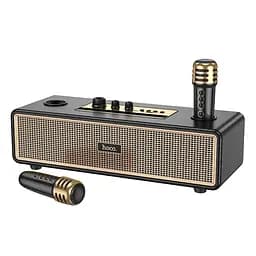 Bluetooth Колонка Hoco BS63 Graceful + два микрофона Black