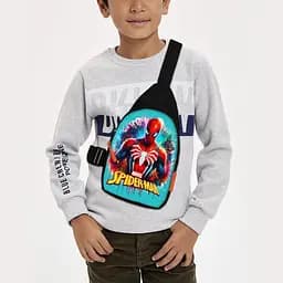 Сумка через плече дитяча Людина-павук 29х17 см сумка слінг для хлопчика (02274)