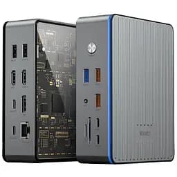 Перехідник HUB WIWU Matrix docking station 16in1 W1601 Gray