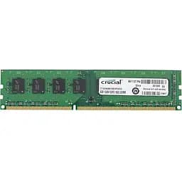 Оперативна пам'ять Crucial DDR3 8GB 1600MHz PC3-12800, non-ECC Unbuffered Б/В