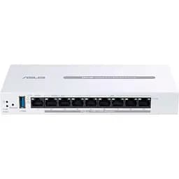 Коммутатор ASUS ExpertWiFi EBG19P 8xGE LAN (8xPoE), 1xGE WAN, 1xUSB 3.2, 123W, BT (90IG08C0-MO3B00)