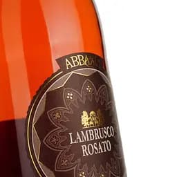 Ігристе вино Abbazia Lambrusco Rosato Emilia Fiorino d’Oro IGT, рожеве, напівсухе, 0.75 л - мініатюра 3