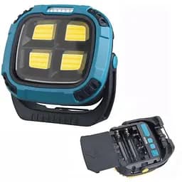 Кемпинговый фонарь W894-1 4COB + 5SMD Power Bank магнит крючок Синий