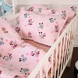 Підковдра MirSon Бязь Kids Time 20-0042 Pink Mikey Mouse 160х220 см (2200009640599) - мініатюра 3