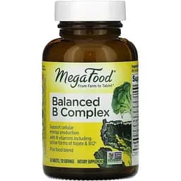 Сбалансированный комплекс витаминов В MegaFood Balanced B Complex 30 таблеток
