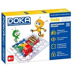 Конструктор электронный Собираем радио Doka D70703 музыка и свет