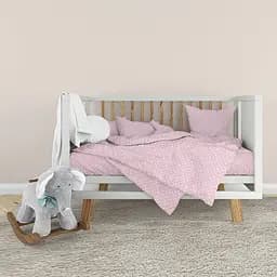 Комплект постельного белья детский Home Line бязь горошек розовый (181498)