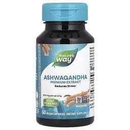 Ашваганда Nature's Way Ashwagandha, 60 вегакапсул для підтримки загального самопочуття
