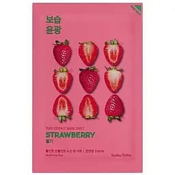 Маска тканинна Holika Holika Pure Essence Mask Strawberry Полуниця, 23 мл