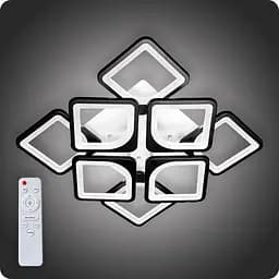 Люстра світлодіодна 517 Dlight з пультом 115Вт Чорний (02031)