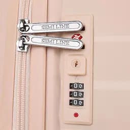 Валіза середня Semi Line 24 дюйми (M) дюйми (M) Polypropylene Beige (T5795-2) - мініатюра 7