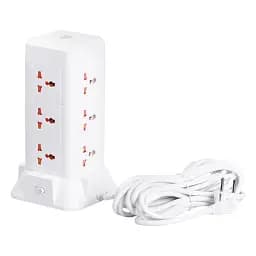 Мережевий фільтр-подовжувач TOWER 9 розеток LED-лампа 3USB + 1PD 2,8 метра Yiwu HP-5-5 - мініатюра 8