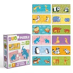 Детский пазл "ДУО-Мама и малыш" DoDo Toys 300692, 24 элемента