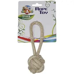 Игрушка для собак Croci Eco Канат грейфер мяч с ручкой 5х17 см