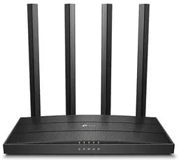 Роутер TP-LINK Archer C80 Black, Wi-Fi 802.11a/b/g/n/ac, до 1900 Mb/s, 2.4/5GHz, 4x100/1000 Mb/s, RJ45 100/1000Mb/s (Gb), 4 зовнішні