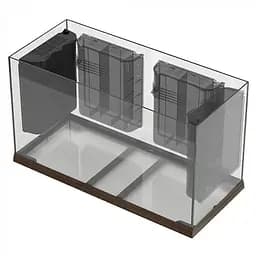 Акваріум Ferplast DUBAI 120 махагон - 240 L 121 x 41 x h 56 cm - мініатюра 8