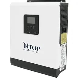 Гібридний інвертор NTOP NTP3000-24, 3000W, 24V, струм заряду 0-70A, 160-275V, ШIM-контролер (50А, 80 Vdc)