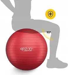 М'яч для фітнесу (фітбол) 4FIZJO 75 см Anti-Burst Red (P-5907739316356) - мініатюра 11
